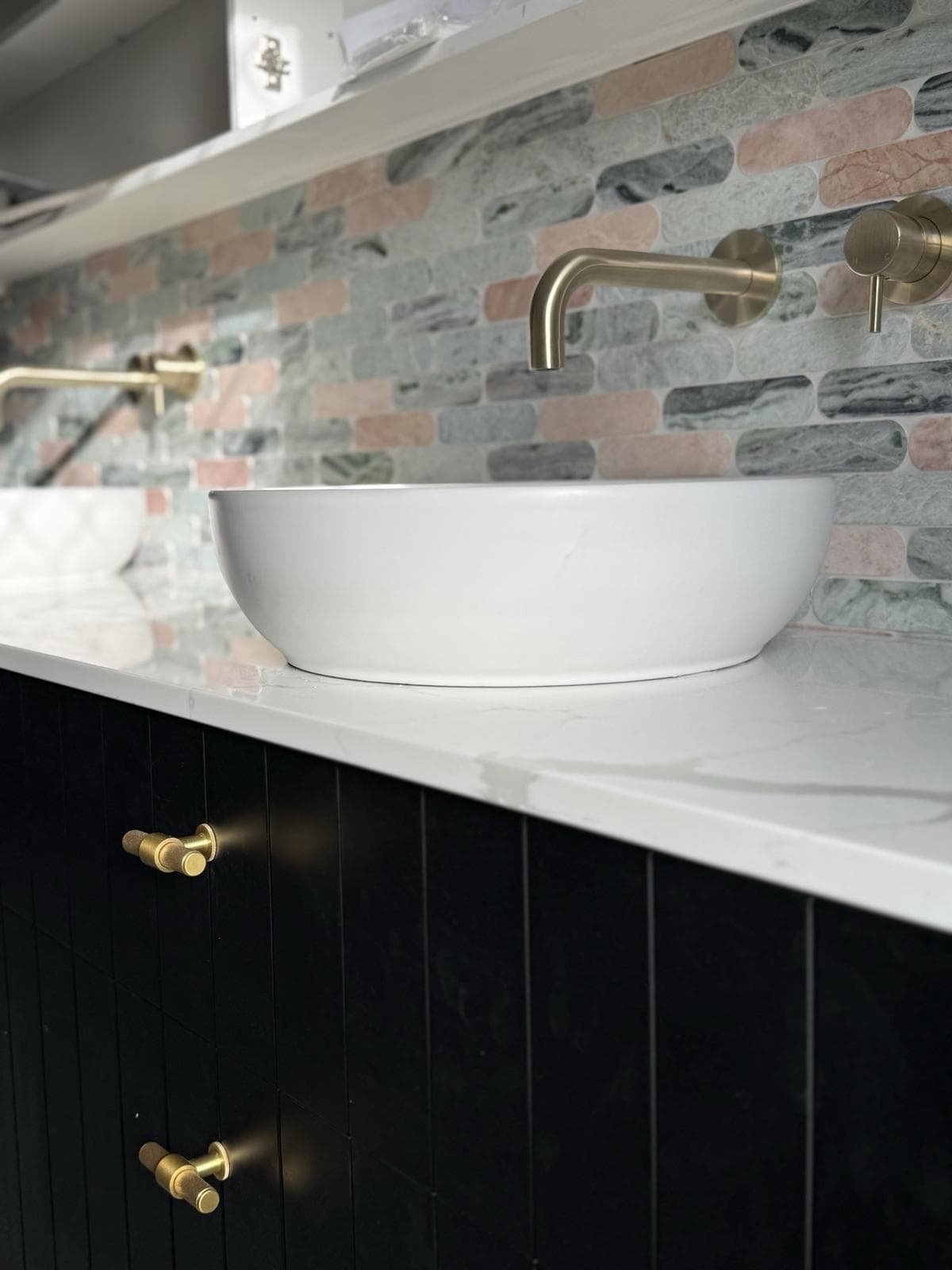 Vessel Sink & Brass Tapware Install